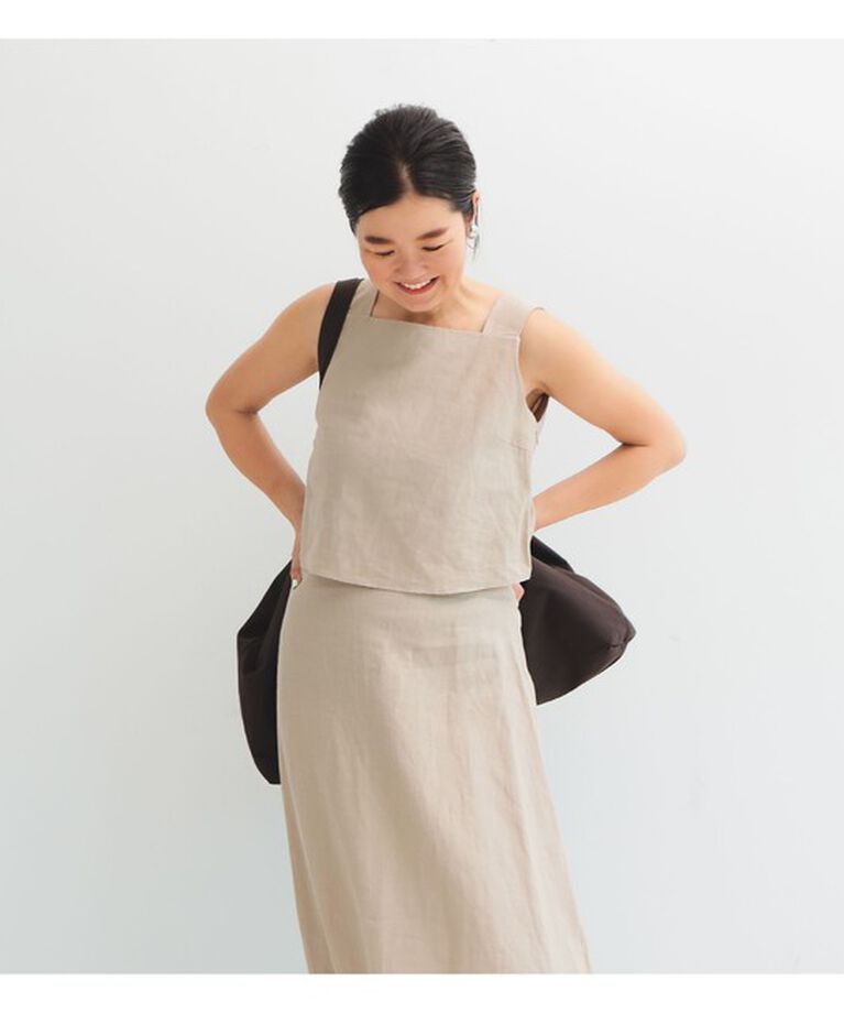 Demi-Luxe BEAMS 「リネン ビスチェ .M」|シャツ・ブラウス|NATURAL