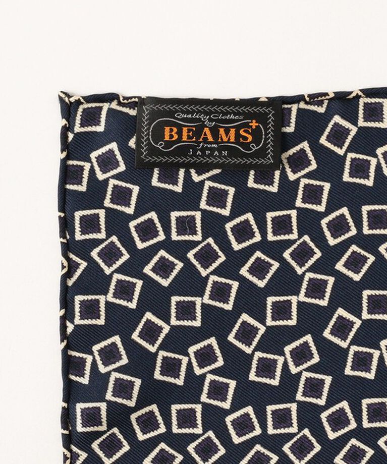 BEAMS「BEAMS PLUS / Pocket Chief Square Fine Pattern Print」|ハンカチ|