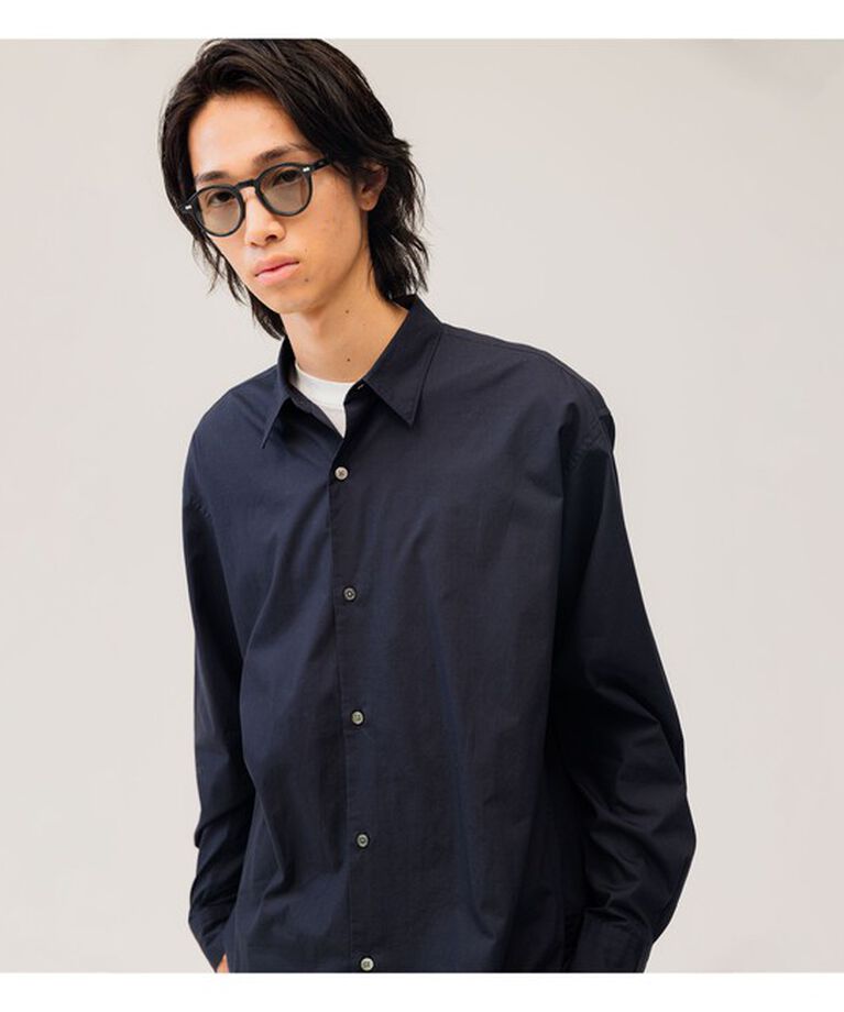 BEAMS「ベーシック シャツ」|シャツ・ブラウス|NAVY