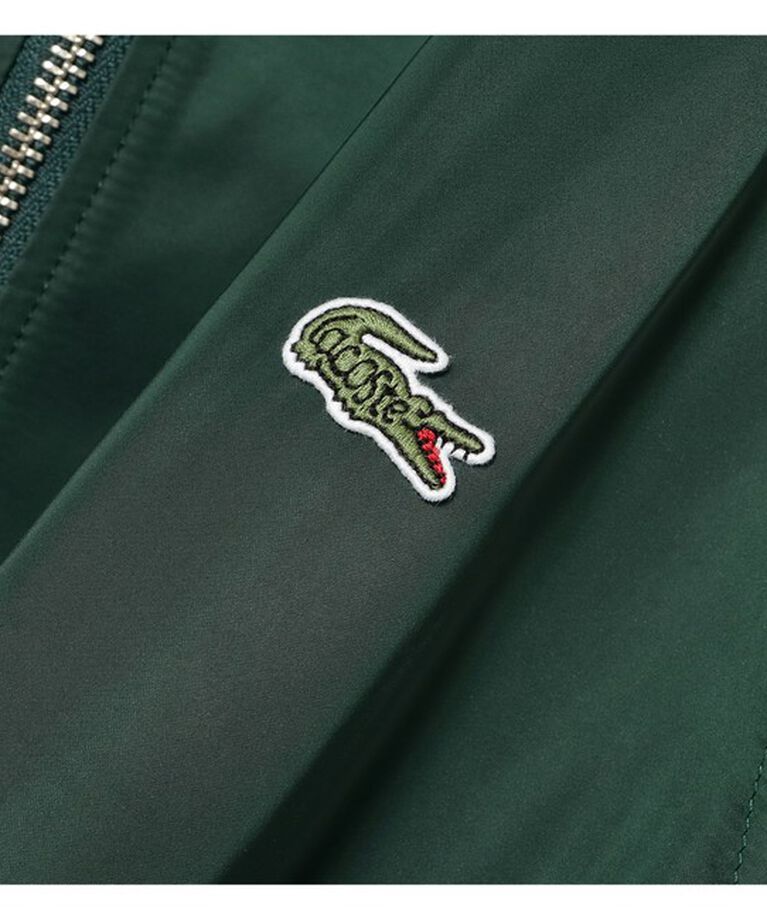 BEAMS「【別注】LACOSTE / サテンジャケット」|ブルゾン・スタジャン|