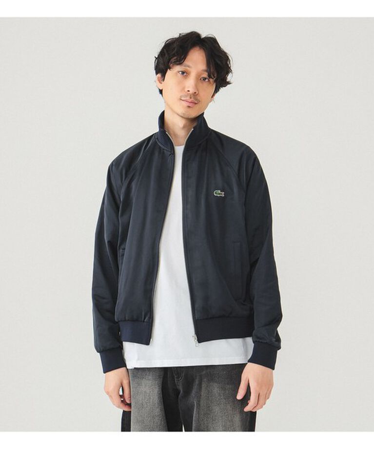 BEAMS「【別注】LACOSTE / サテンジャケット」|ブルゾン・スタジャン|