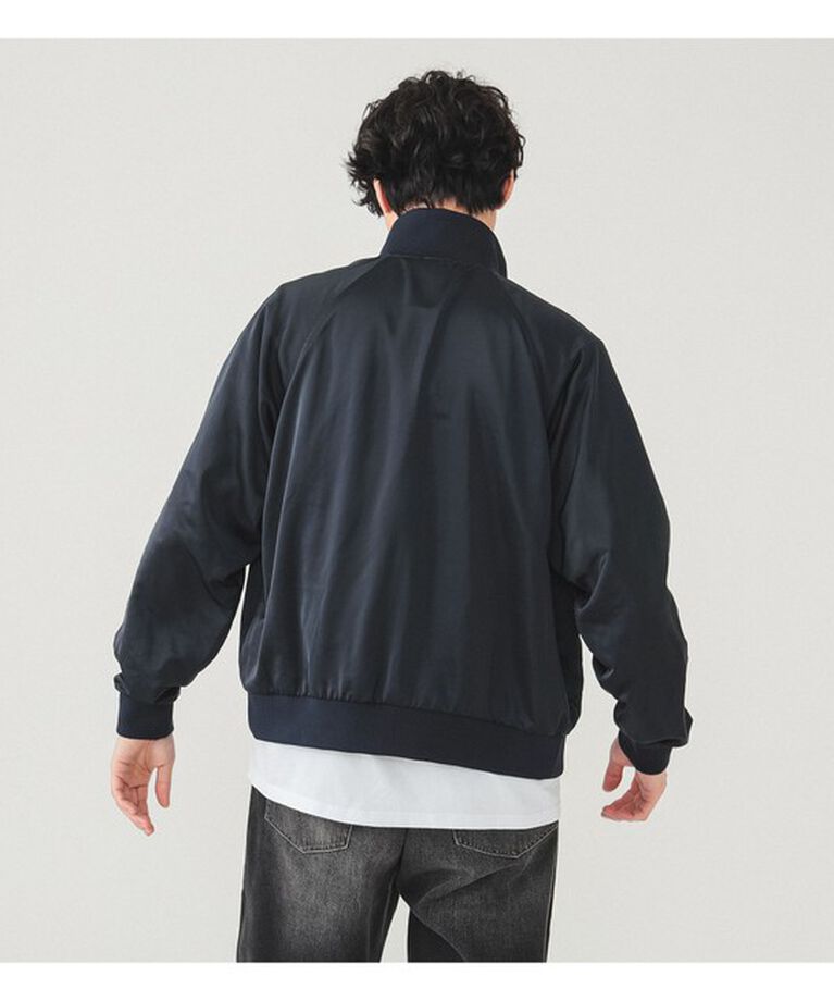 BEAMS「【別注】LACOSTE / サテンジャケット」|ブルゾン・スタジャン|