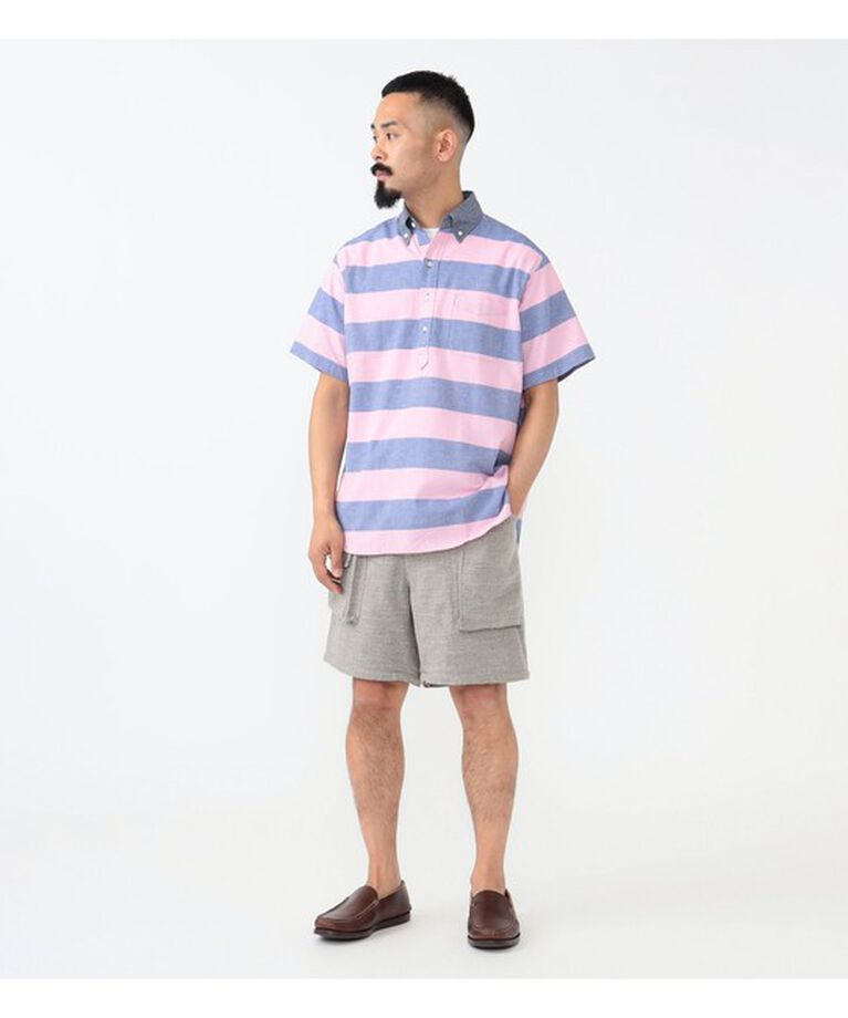 BEAMS「B.D. Pullover Classic-fit Oxford Stripe」|シャツ・ブラウス|