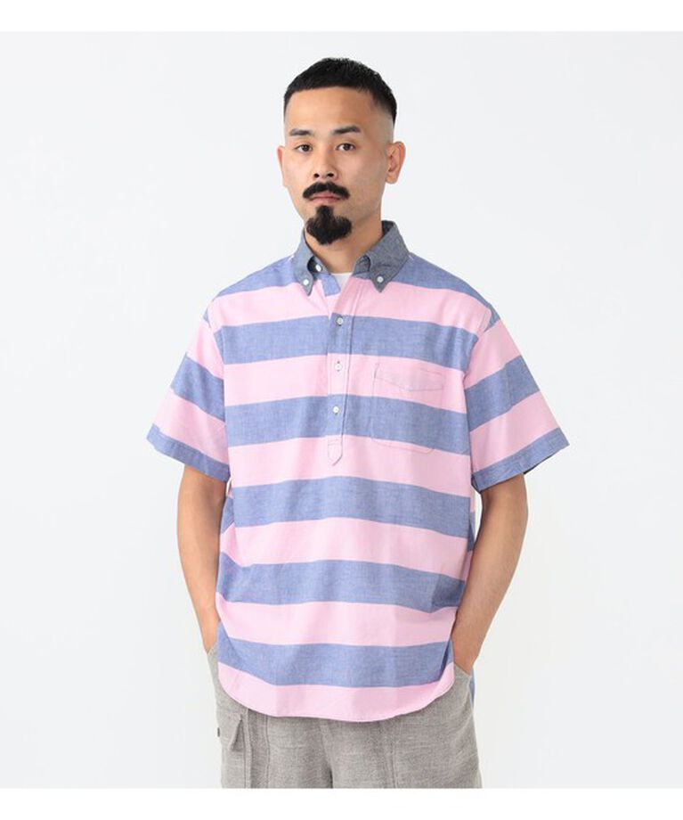 BEAMS「B.D. Pullover Classic-fit Oxford Stripe」|シャツ・ブラウス|