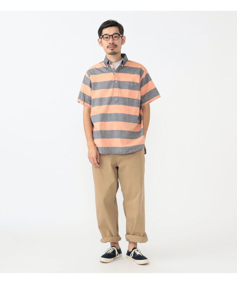 BEAMS「B.D. Pullover Classic-fit Oxford Stripe」|シャツ・ブラウス|