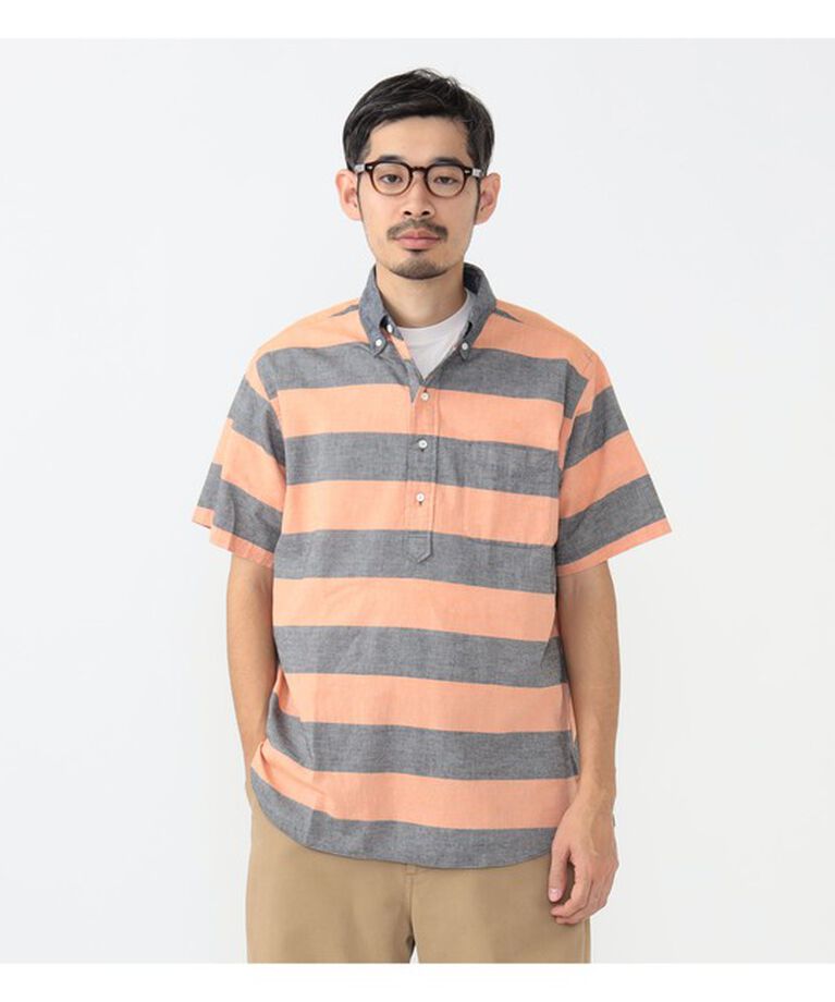 BEAMS「B.D. Pullover Classic-fit Oxford Stripe」|シャツ・ブラウス|