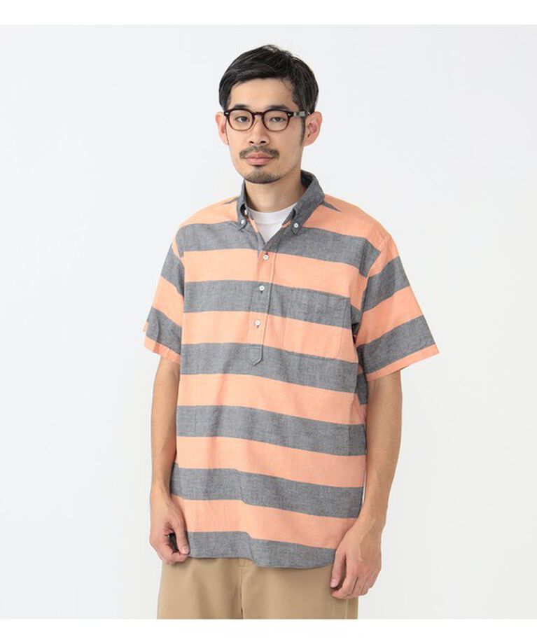 BEAMS「B.D. Pullover Classic-fit Oxford Stripe」|シャツ・ブラウス|