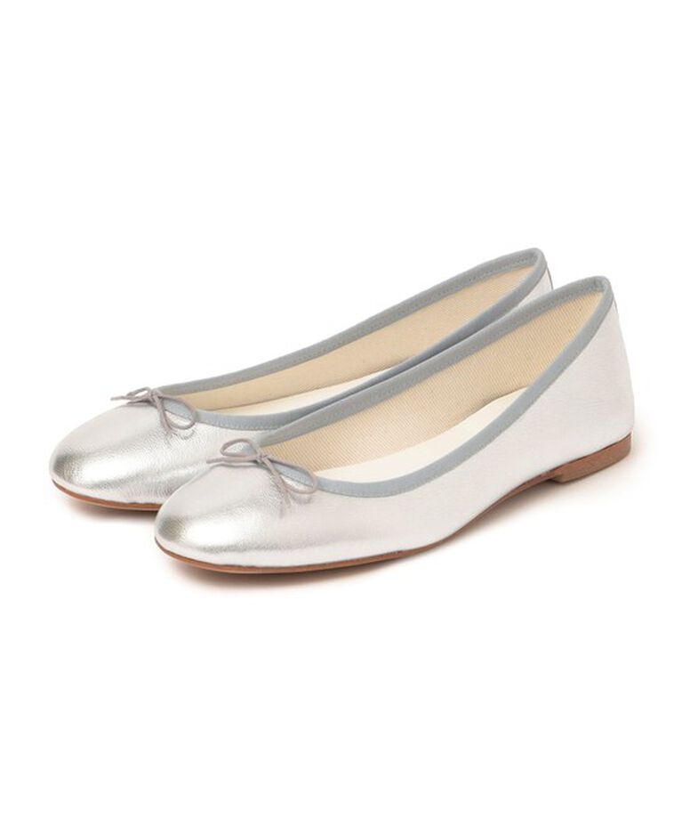 SHIPS for women「レザー バレエ シューズ」|バレエシューズ|シルバー