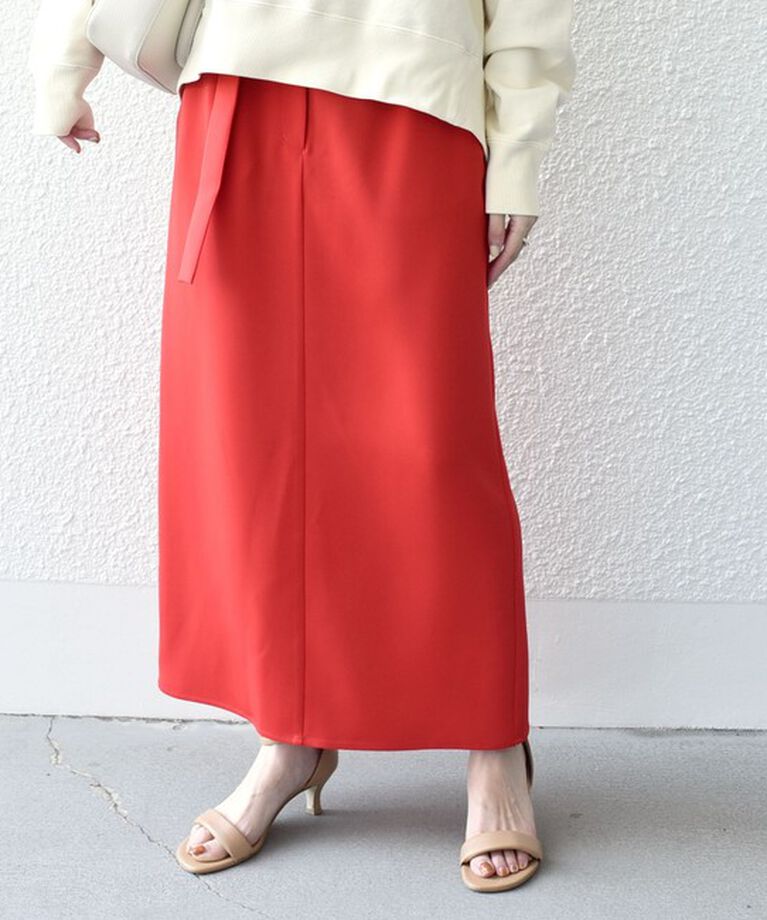 SHIPS for women「* 〈手洗い可能〉Iライン ベルト スリット スカート◇」|スカート|