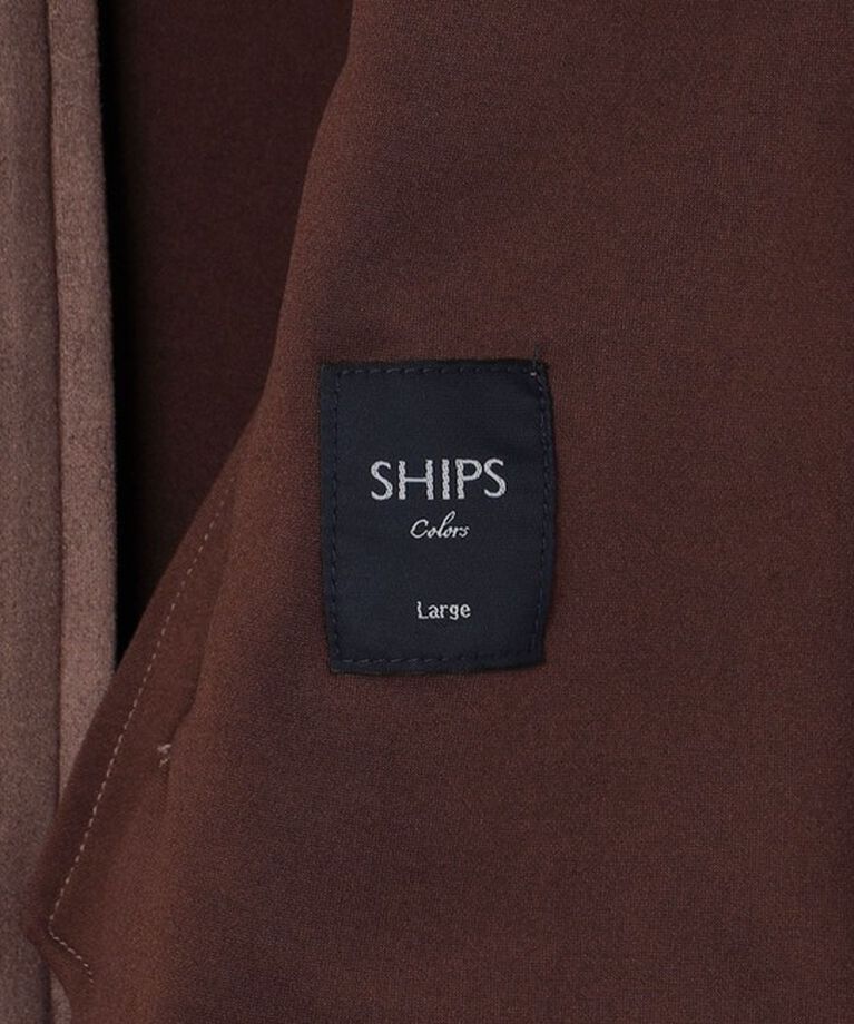 SHIPS Colors 「SHIPS Colors:〈手洗い可能〉フェイクスエード ボマー ジャケット」|ブルゾン・スタジャン|