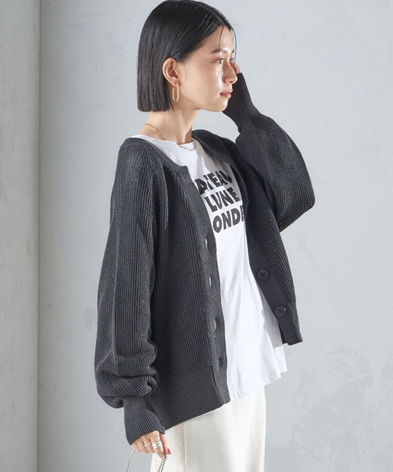 SHIPS for women「〈手洗い可能〉ペーパー コットン カーディガン ◇」|カーディガン|