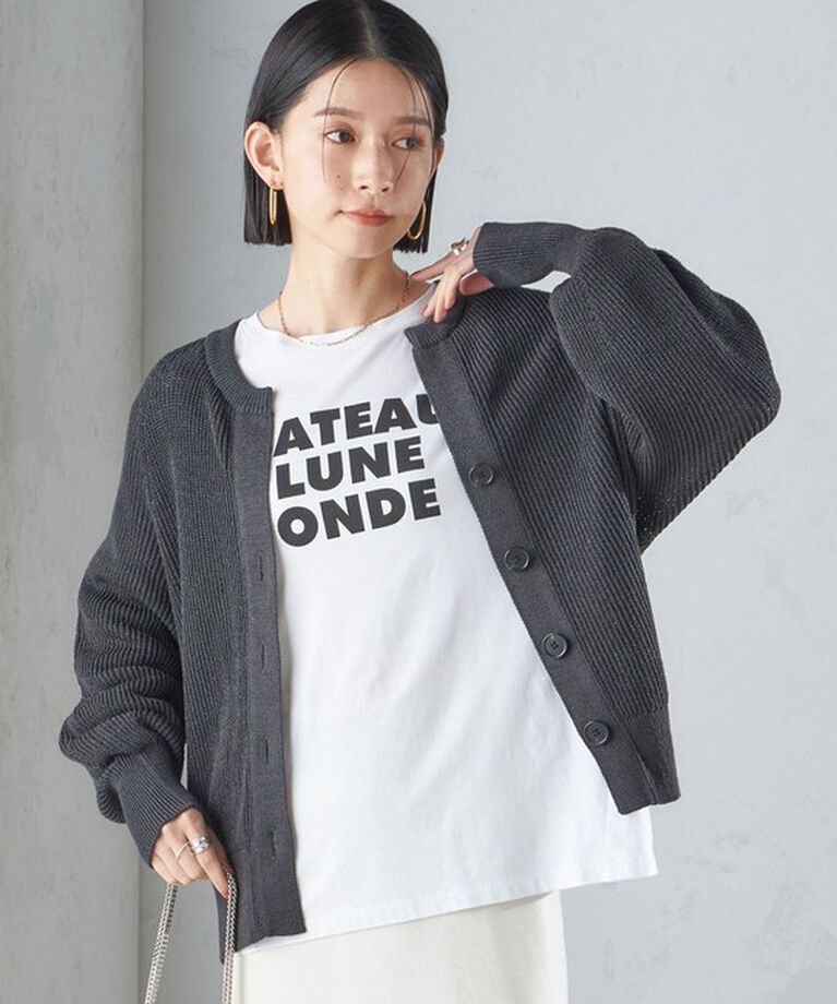 SHIPS for women「〈手洗い可能〉ペーパー コットン カーディガン ◇」|カーディガン|