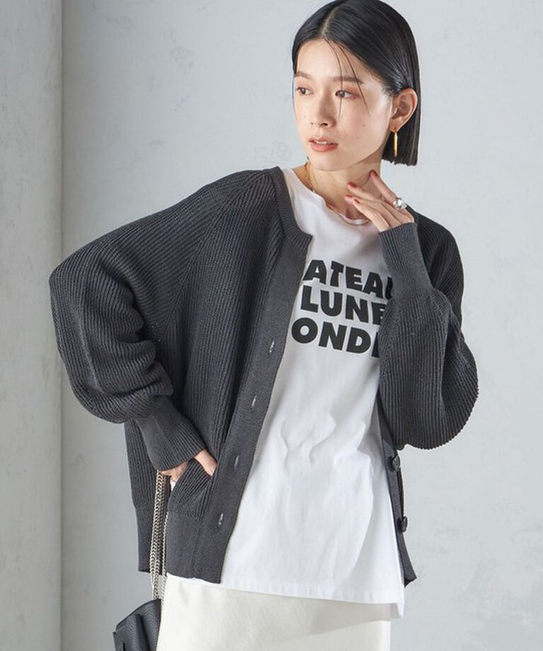SHIPS for women「〈手洗い可能〉ペーパー コットン カーディガン ◇」|カーディガン|