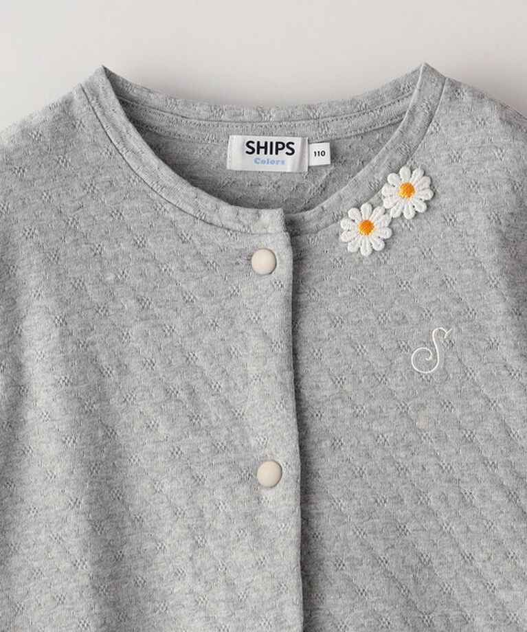 SHIPS Colors 「SHIPS Colors:シャーリング アイレット カーディガン(80~130cm)」|カーディガン|