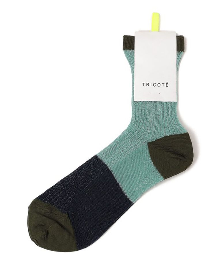 SHIPS for women「TRICOTE:シアー リブ ソックス」|その他|ブルー