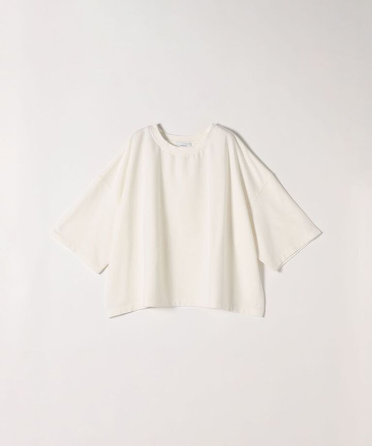 SHIPS any「SHIPS any:〈洗濯機可能〉インレイ ハーフスリーブ ショートTEE」|Tシャツ・カットソー|