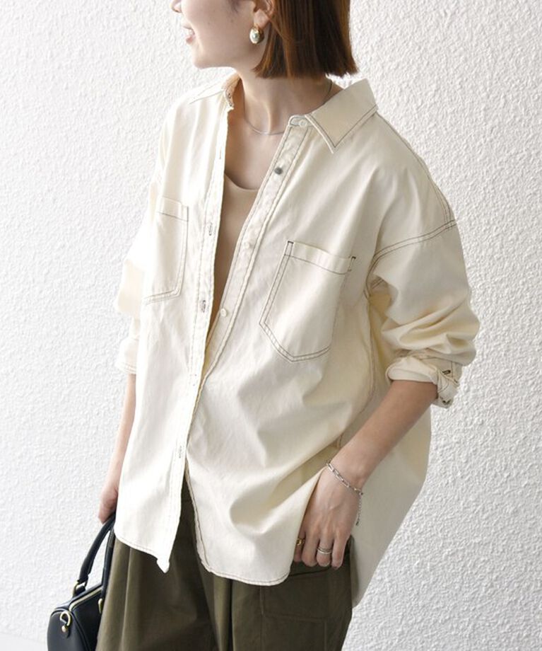 SHIPS any「SHIPS any: デニム ポケット シャツ［SHIPS any DENIM］」|シャツ・ブラウス|ナチュラル