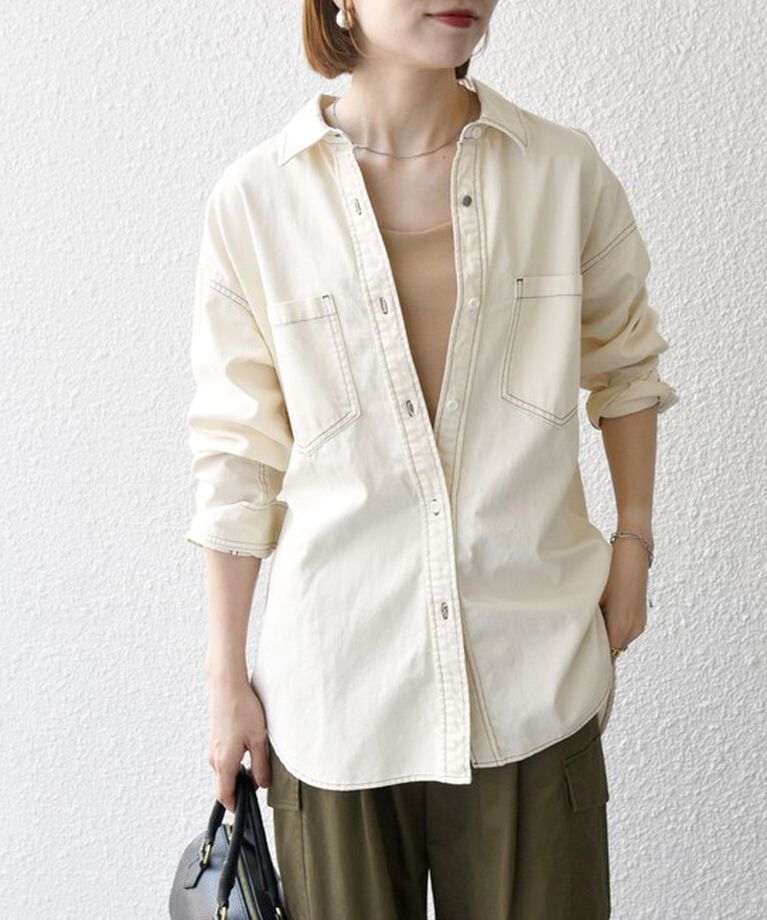 SHIPS any「SHIPS any: デニム ポケット シャツ［SHIPS any DENIM］」|シャツ・ブラウス|