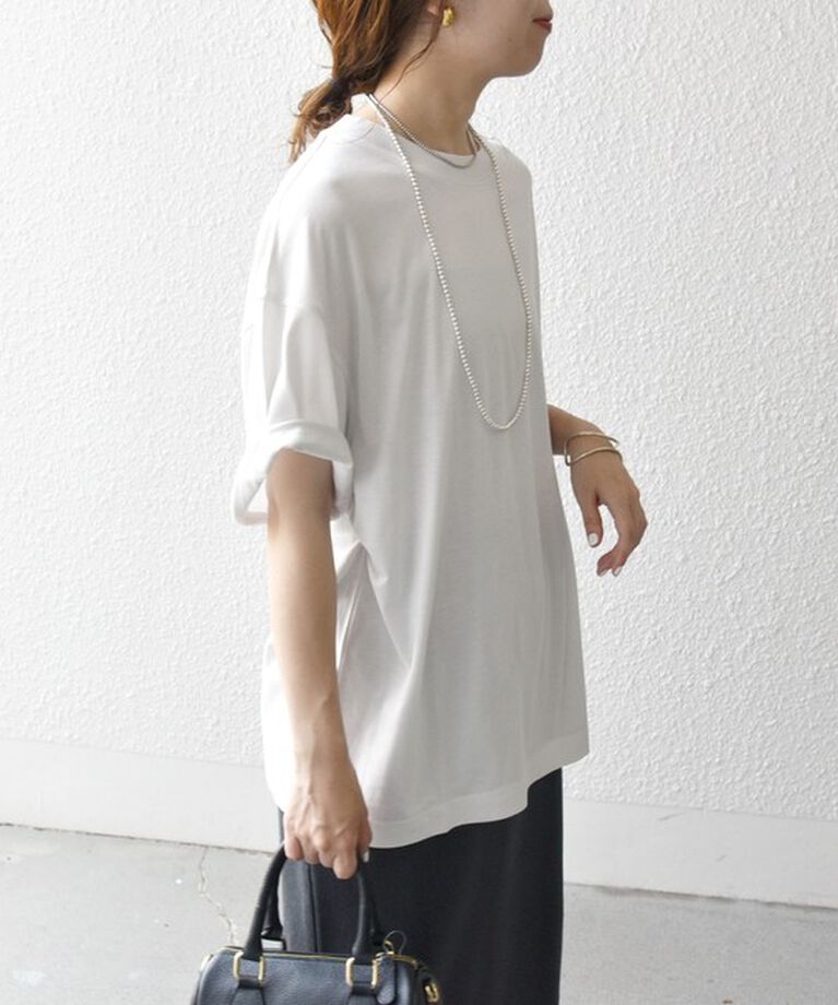 SHIPS any「SHIPS any:〈洗濯機可能〉ハーフスリーブ ルーズ ビッグ TEE」|Tシャツ・カットソー|