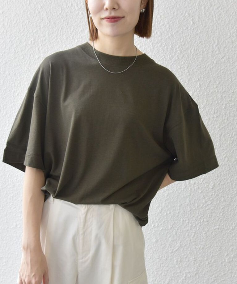 SHIPS any「SHIPS any:〈洗濯機可能〉ハーフスリーブ ルーズ ビッグ TEE」|Tシャツ・カットソー|
