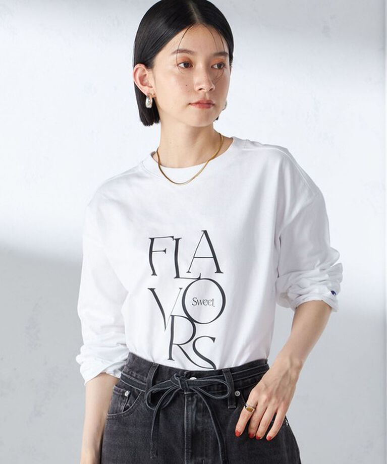 SHIPS for women「【SHIPS別注】Champion: ロング スリーブ TEE」|Tシャツ・カットソー|