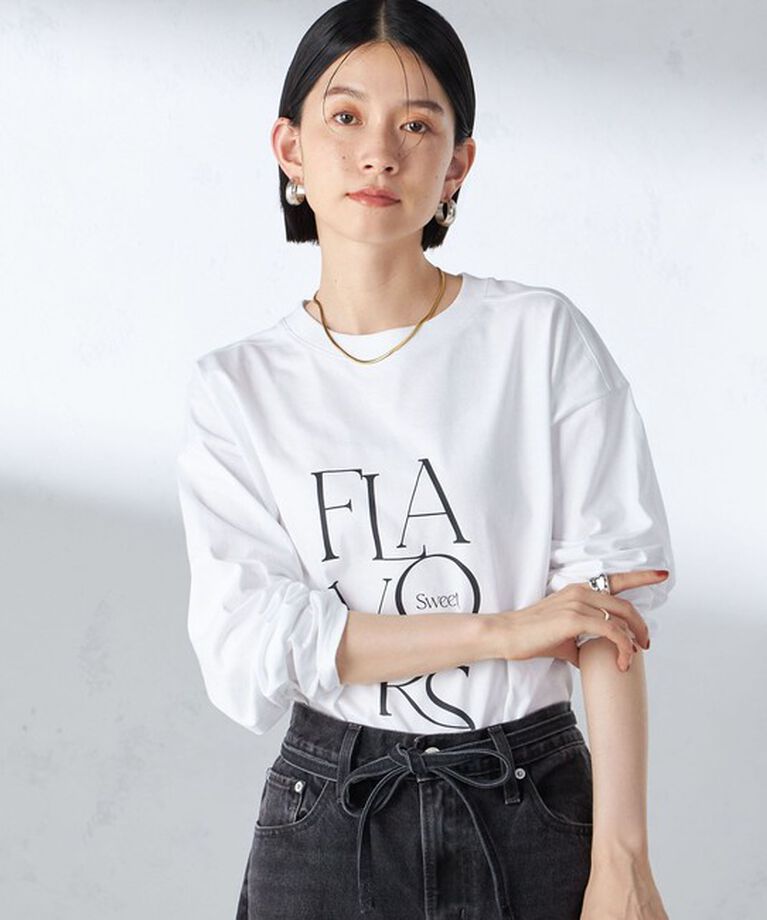 SHIPS for women「【SHIPS別注】Champion: ロング スリーブ TEE」|Tシャツ・カットソー|