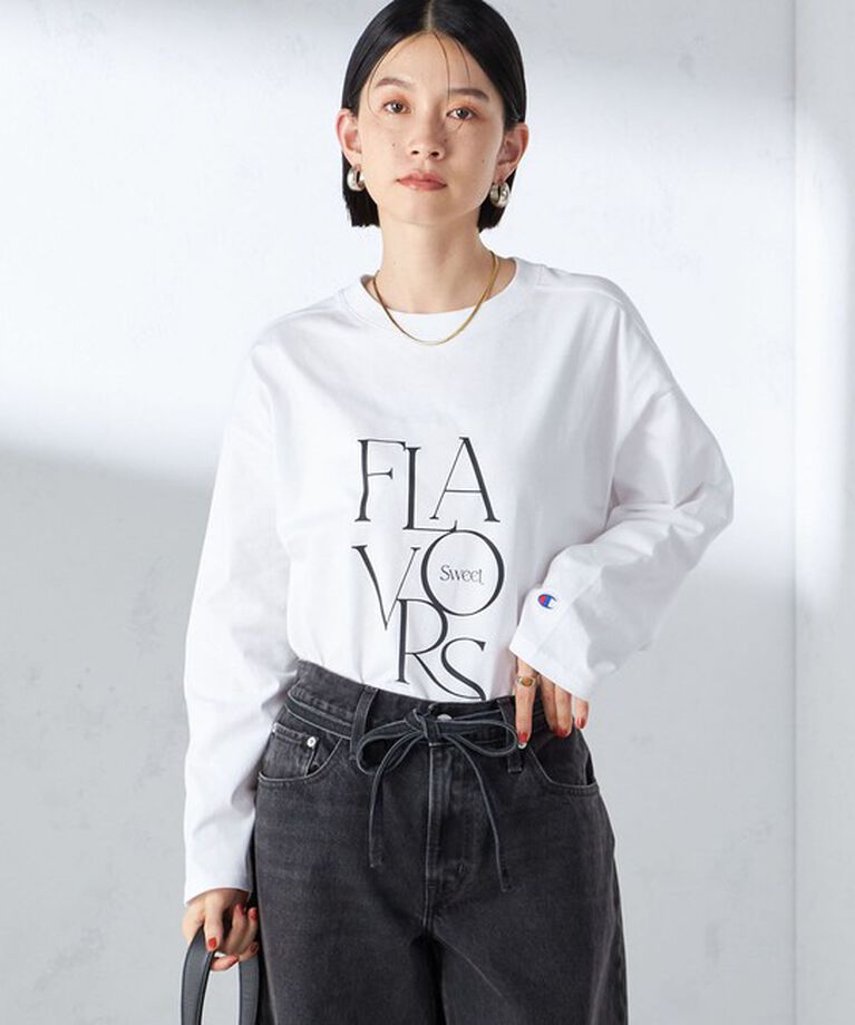 SHIPS for women「【SHIPS別注】Champion: ロング スリーブ TEE」|Tシャツ・カットソー|