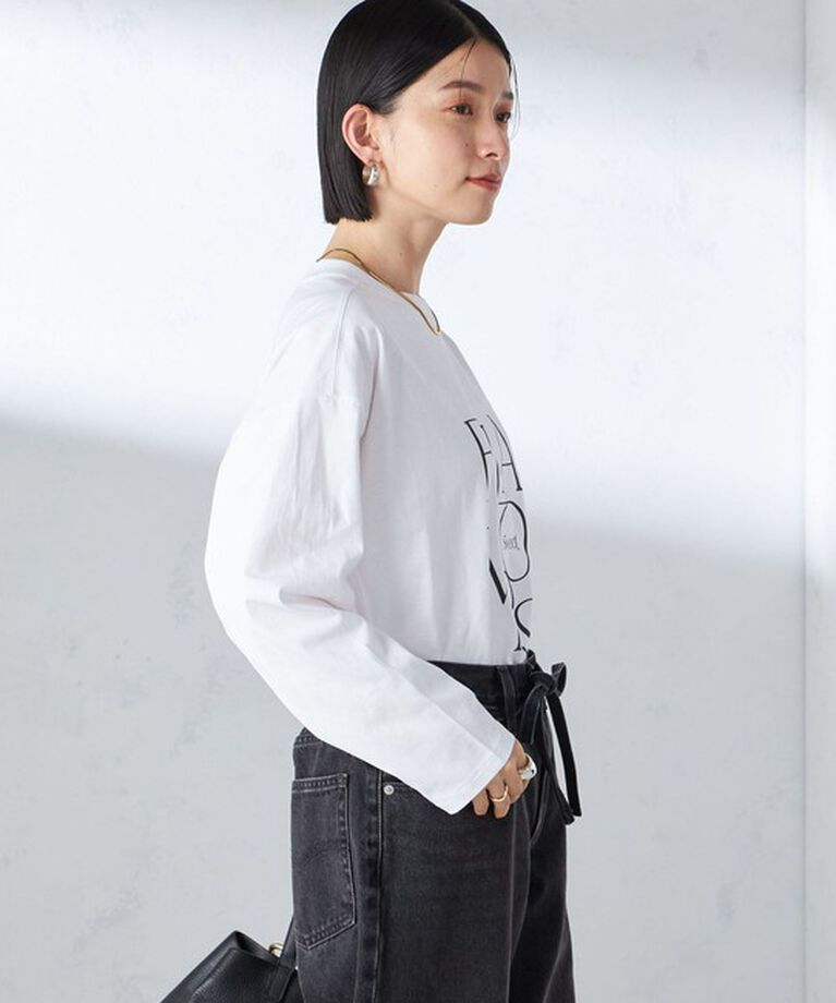 SHIPS for women「【SHIPS別注】Champion: ロング スリーブ TEE」|Tシャツ・カットソー|