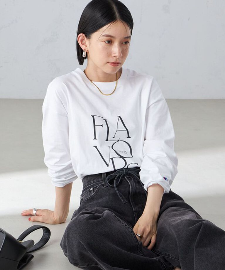 SHIPS for women「【SHIPS別注】Champion: ロング スリーブ TEE」|Tシャツ・カットソー|