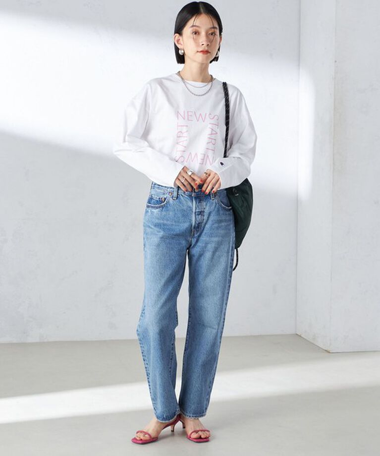 SHIPS for women「【SHIPS別注】Champion: ロング スリーブ TEE」|Tシャツ・カットソー|