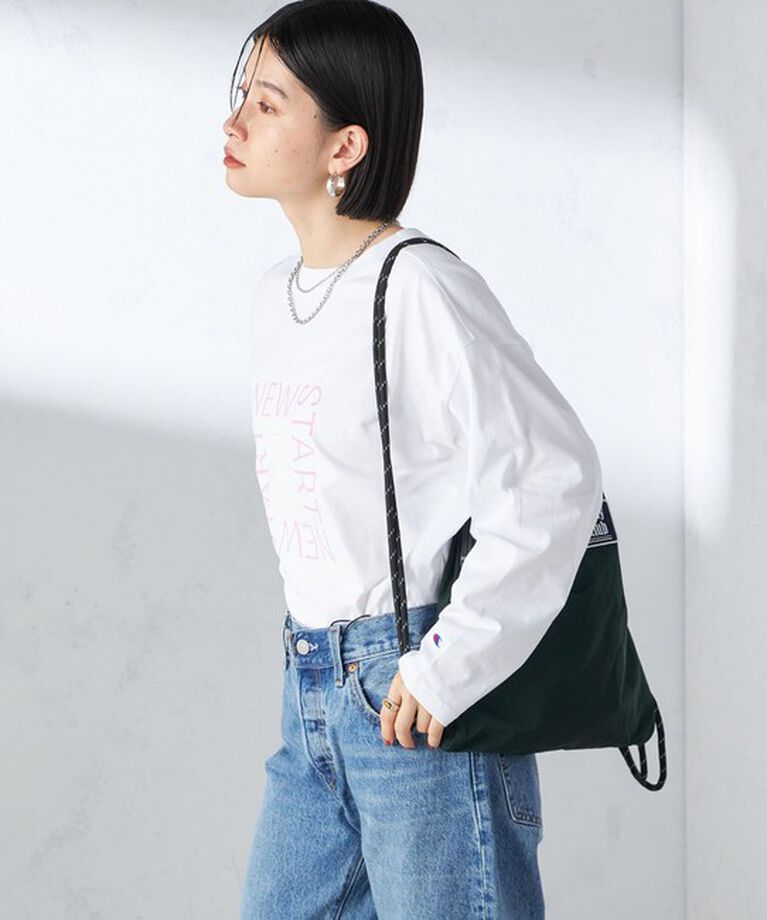 SHIPS for women「【SHIPS別注】Champion: ロング スリーブ TEE」|Tシャツ・カットソー|