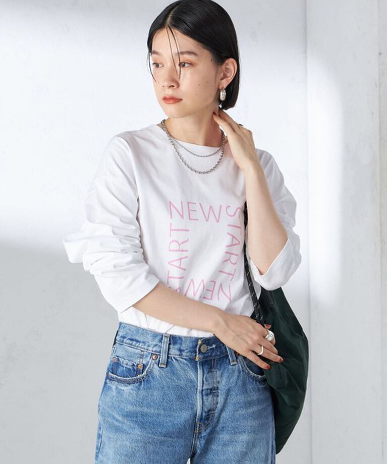 SHIPS for women「【SHIPS別注】Champion: ロング スリーブ TEE」|Tシャツ・カットソー|