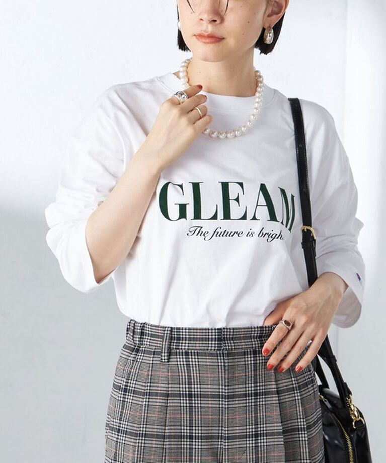 SHIPS for women「【SHIPS別注】Champion: ロング スリーブ TEE」|Tシャツ・カットソー|ホワイト系