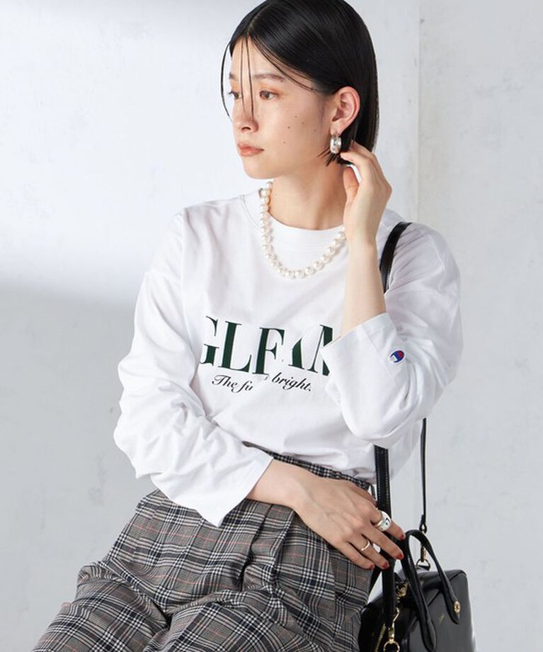 SHIPS for women「【SHIPS別注】Champion: ロング スリーブ TEE」|Tシャツ・カットソー|