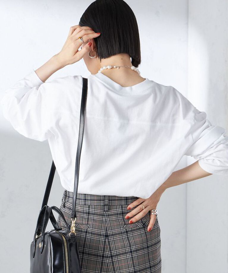 SHIPS for women「【SHIPS別注】Champion: ロング スリーブ TEE」|Tシャツ・カットソー|