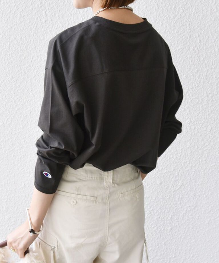SHIPS for women「【SHIPS別注】Champion: ロング スリーブ TEE」|Tシャツ・カットソー|