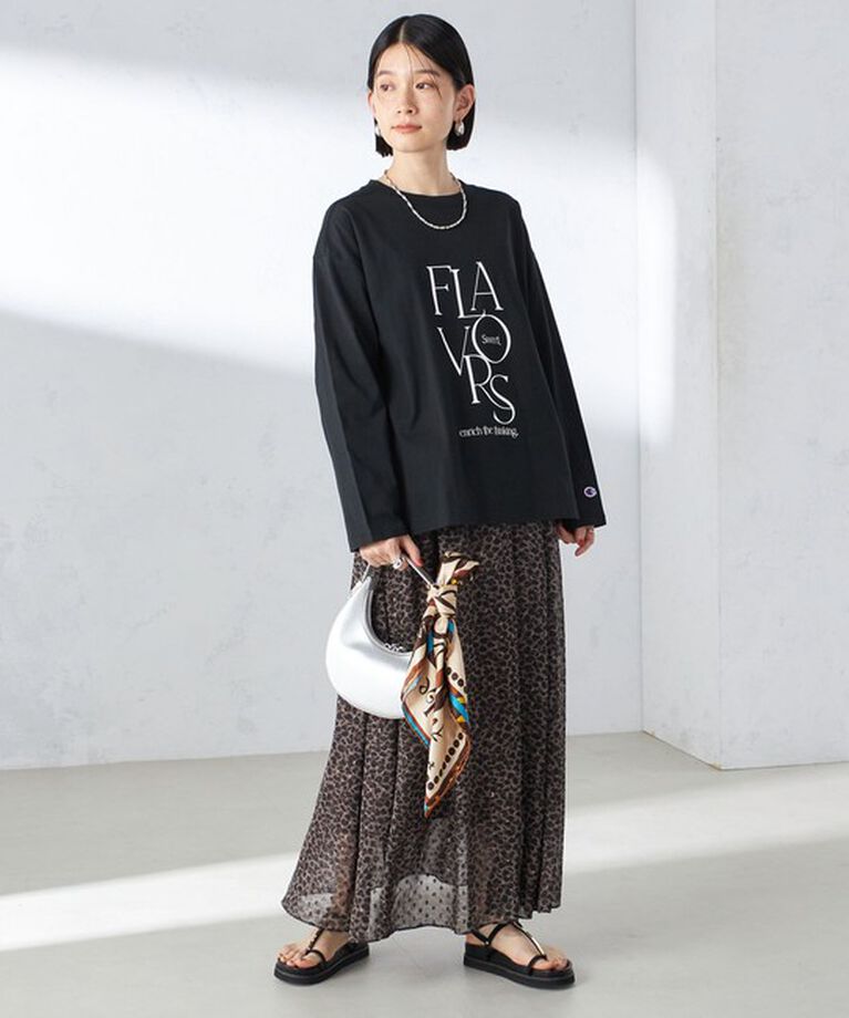 SHIPS for women「【SHIPS別注】Champion: ロング スリーブ TEE」|Tシャツ・カットソー|