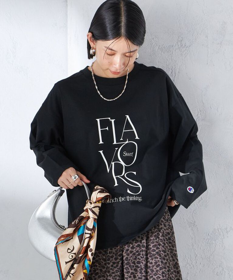 SHIPS for women「【SHIPS別注】Champion: ロング スリーブ TEE」|Tシャツ・カットソー|