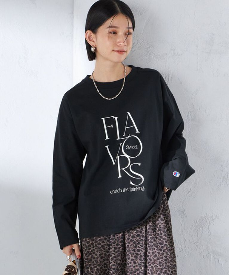 SHIPS for women「【SHIPS別注】Champion: ロング スリーブ TEE」|Tシャツ・カットソー|