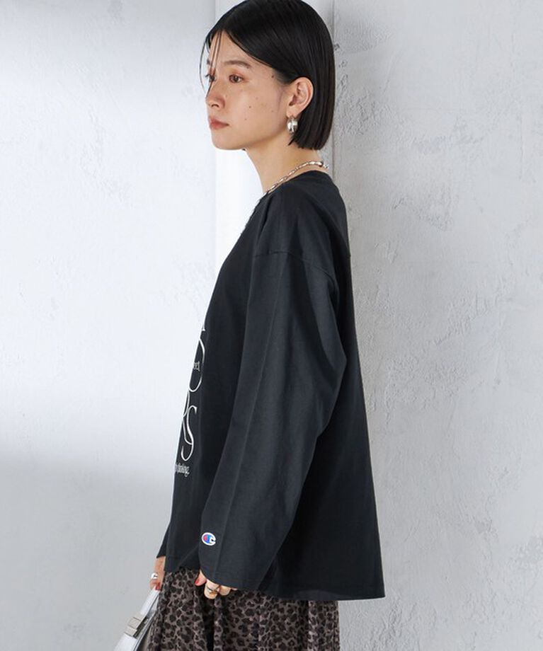 SHIPS for women「【SHIPS別注】Champion: ロング スリーブ TEE」|Tシャツ・カットソー|