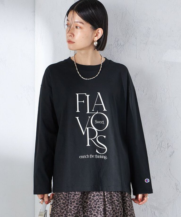 SHIPS for women「【SHIPS別注】Champion: ロング スリーブ TEE」|Tシャツ・カットソー|