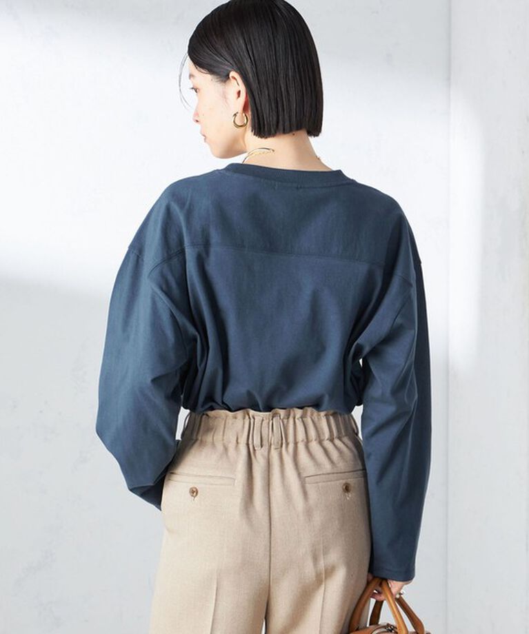 SHIPS for women「【SHIPS別注】Champion: ロング スリーブ TEE」|Tシャツ・カットソー|