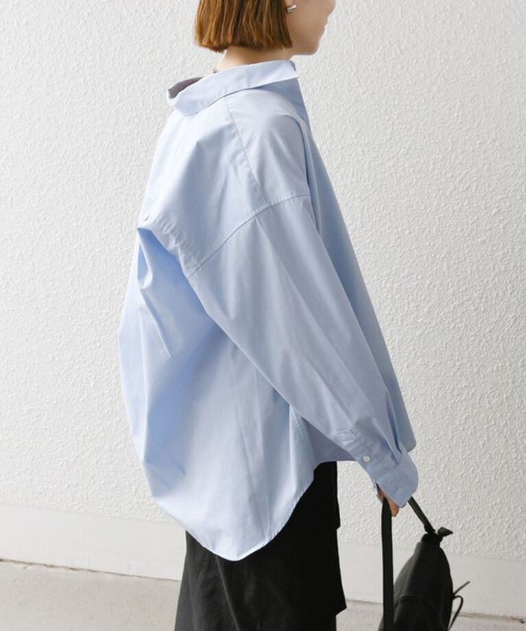 SHIPS any「《一部追加予約》SHIPS any:〈洗濯機可能〉REPREVE レギュラーカラー ルーズ ポケット シャツ」|シャツ・ブラウス|
