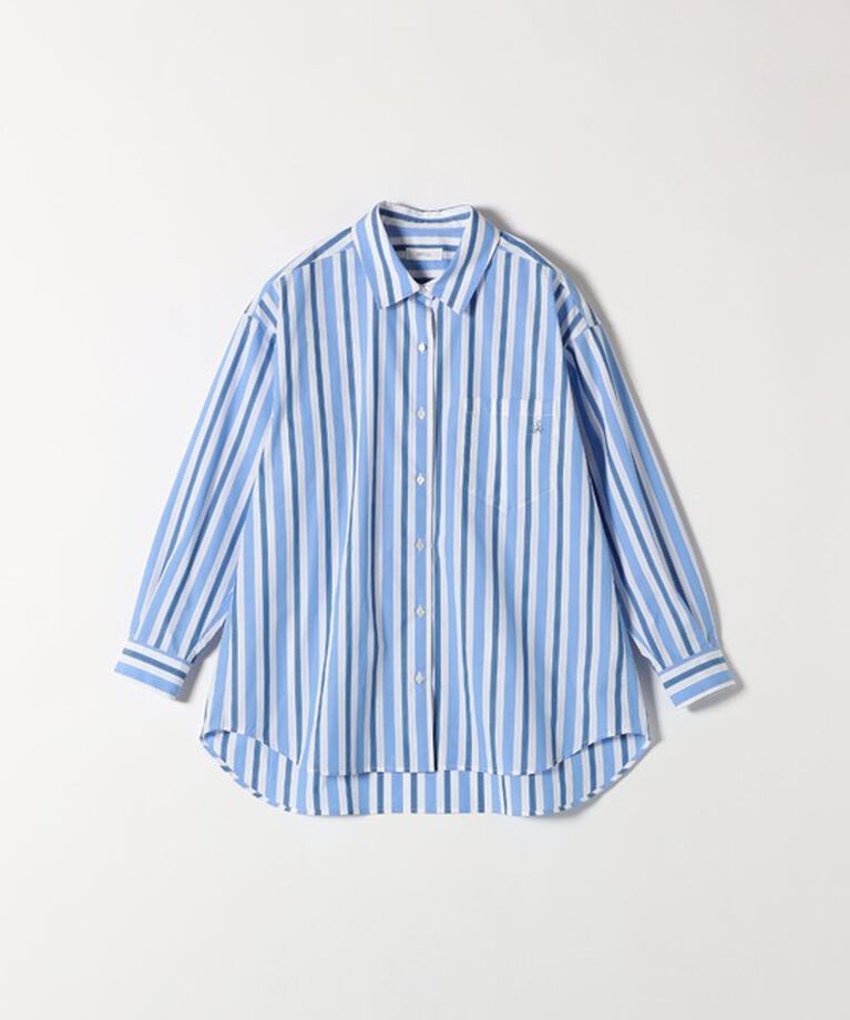 SHIPS any「《一部追加予約》SHIPS any:〈洗濯機可能〉REPREVE レギュラーカラー ルーズ ポケット シャツ」|シャツ・ブラウス|