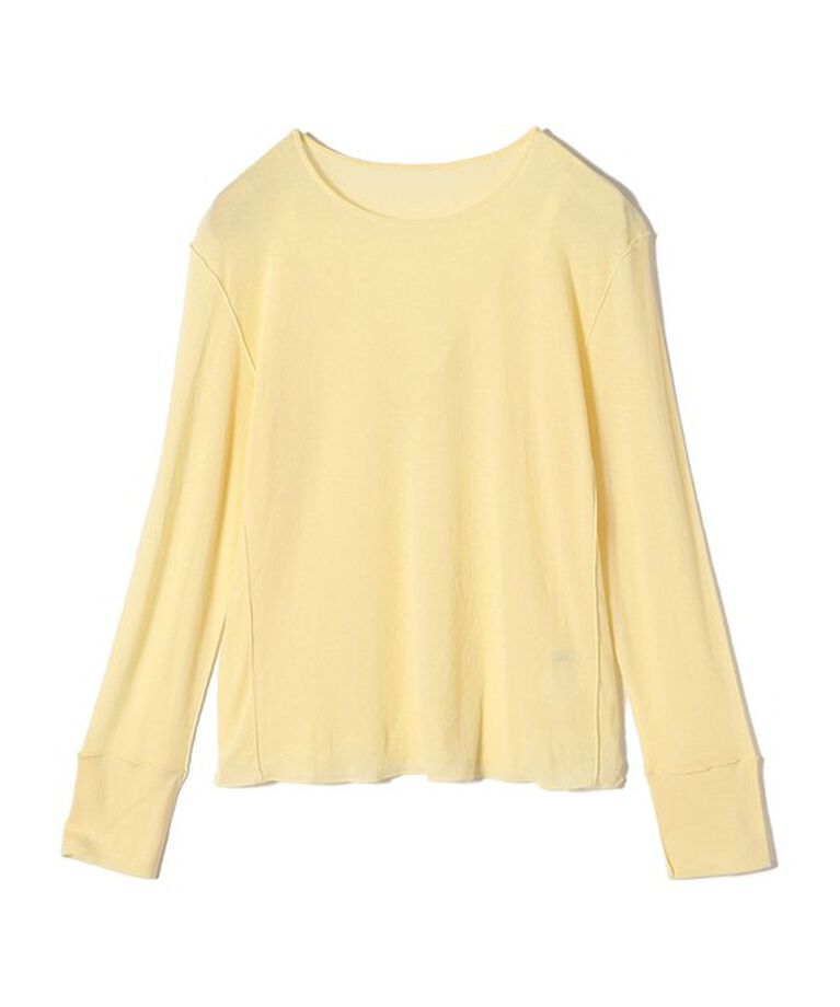 SHIPS for women「〈手洗い可能〉シアー ストレッチ クルーネック プルオーバー」|Tシャツ・カットソー|