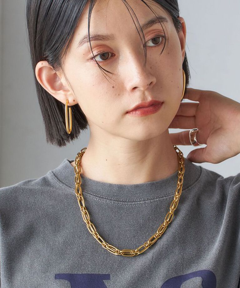 SHIPS for women「チャンキー チェーン ネックレス（50cm）」|ネックレス|