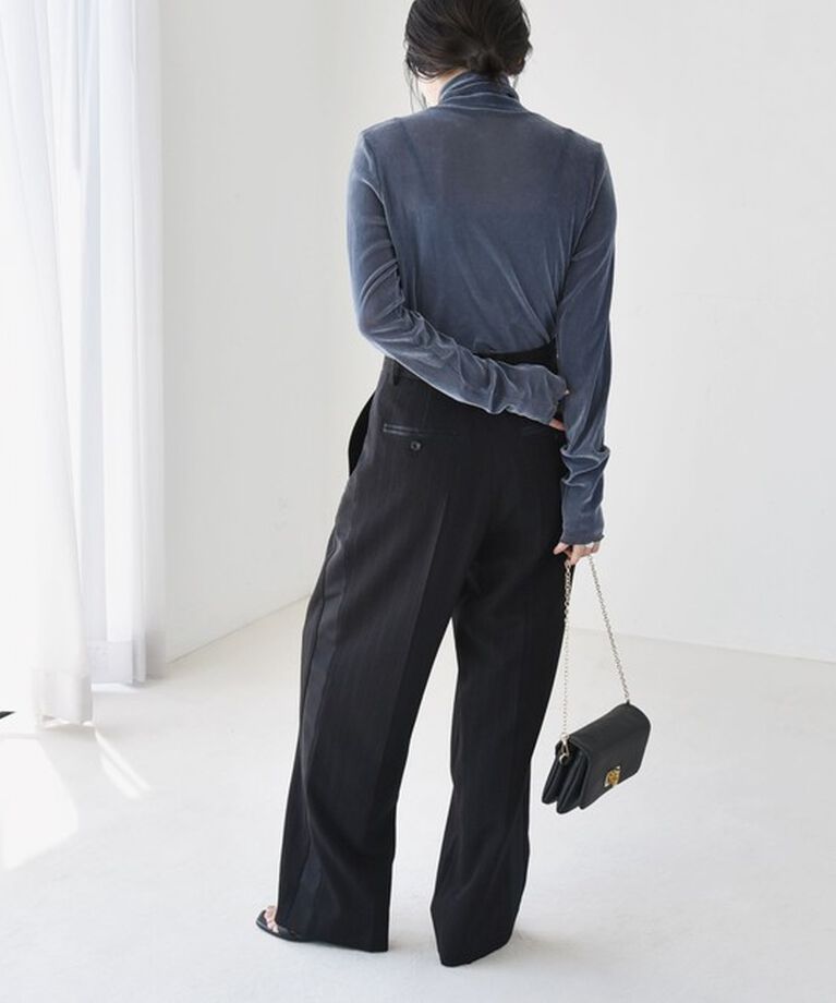 quaranciel「quaranciel:〈洗濯機可能〉フロッキー シアー タートル ネック 2」|Tシャツ・カットソー|