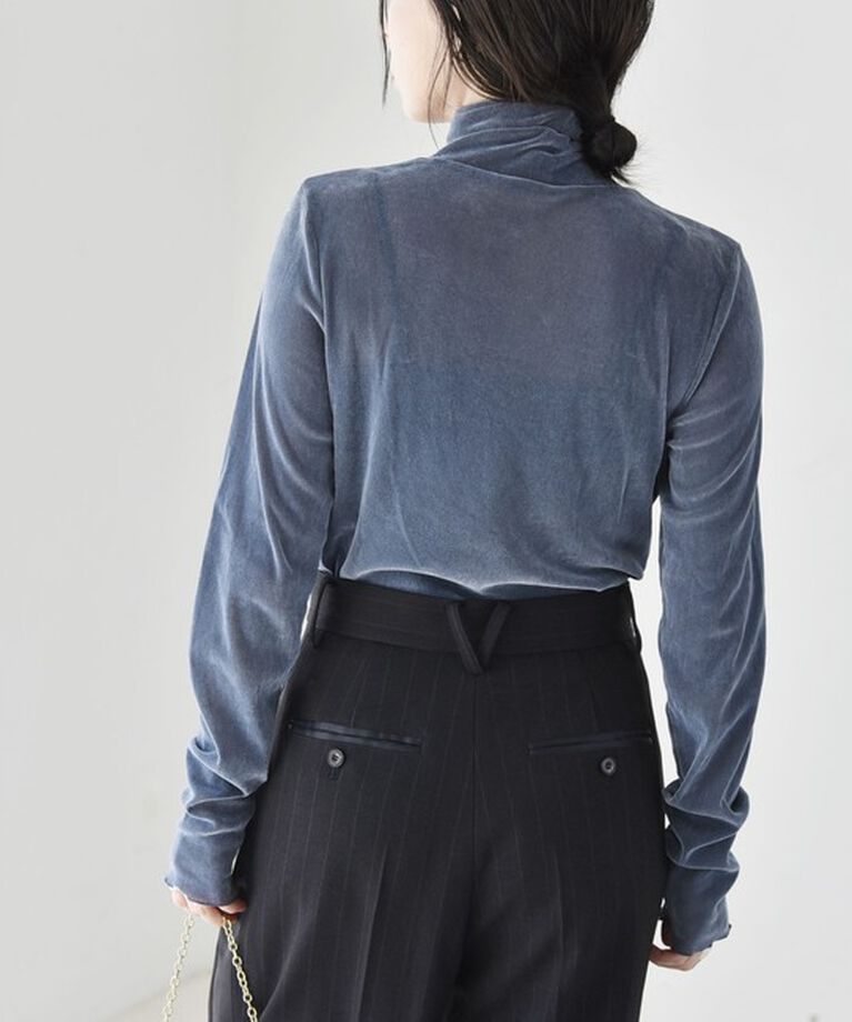 quaranciel「quaranciel:〈洗濯機可能〉フロッキー シアー タートル ネック 2」|Tシャツ・カットソー|