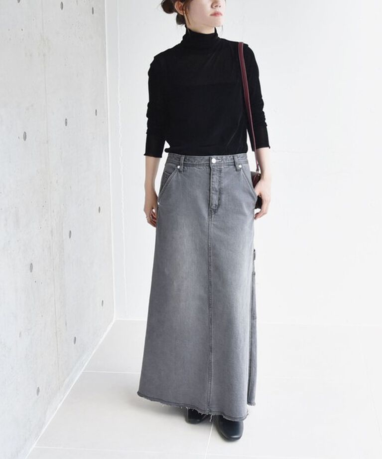 quaranciel「quaranciel:〈洗濯機可能〉フロッキー シアー タートル ネック 2」|Tシャツ・カットソー|