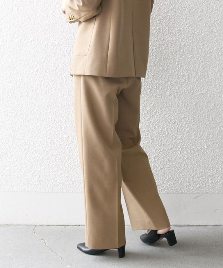 SHIPS any「SHIPS any:〈手洗い可能〉ウールライク フロント ボタン ロング パンツ ［NAVY BLUE］」|その他|